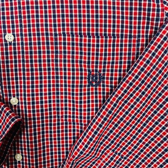 100% Cotton Long Sleeve Dress check Shirts for Men Size large  CHAPS - Picture 13 of 15